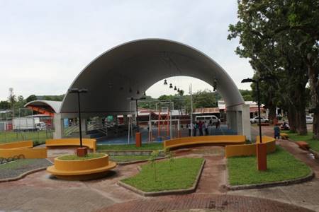 Parque construido con Bono Comunal 