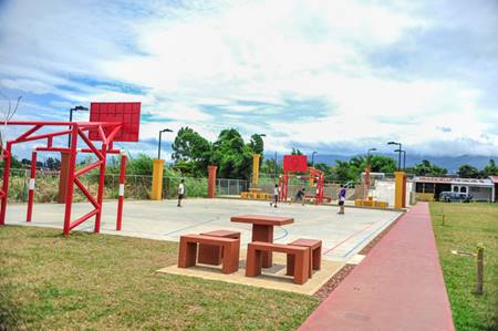 Parque construido con Bono Comunal 