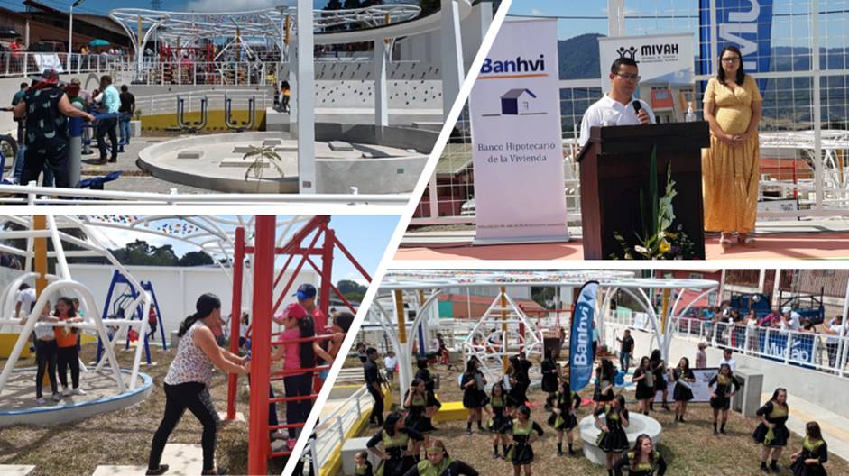 Fotos de las actividades de inauguración del Parque de Esparcimiento La Cima.