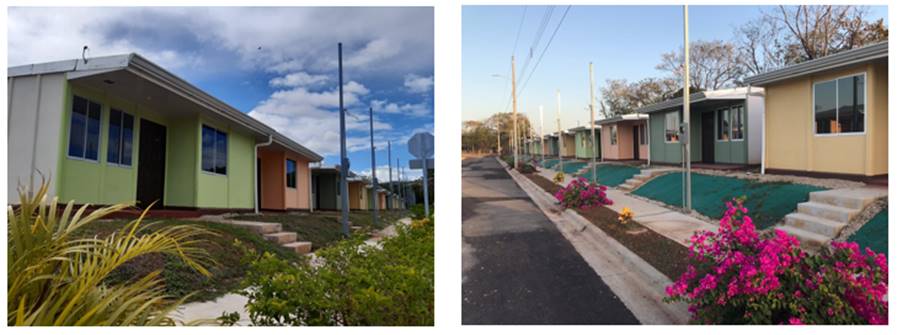 Fotografías del proyecto de vivienda entregado Villas Marcel en Belén, Carrillo, Guanacaste. 