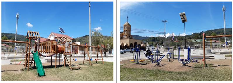 Fotograf&iacute;as de las obras del proyecto de bono comunal Paseo Ecocultural San Isidro en El Guarco, Cartago.