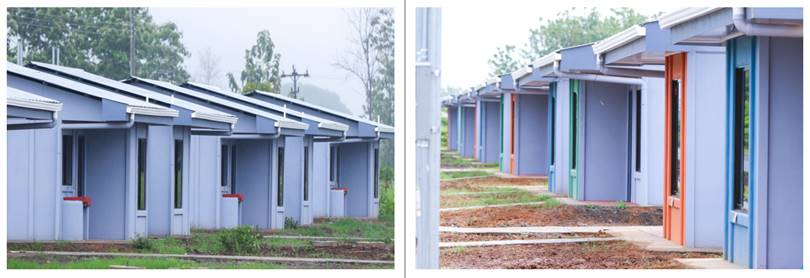Fotograf&iacute;as de las casas en el proyecto Los Almendros en Parrita, Puntarenas.