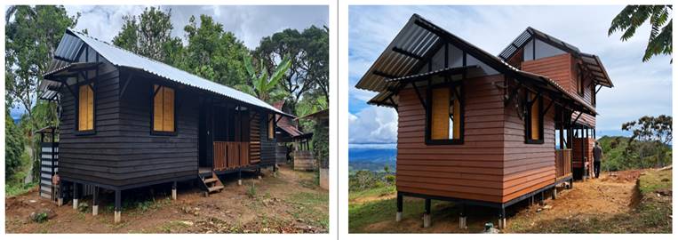 Viviendas construidas en el Territorio Ind&iacute;gena Salitre en Buenos Aires de Puntarenas.